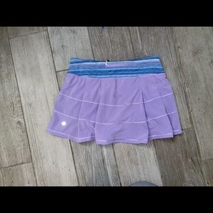 Lululemon Pace Rival skirt (size 2) light purple